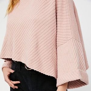 Free People Pink Sweater Medium